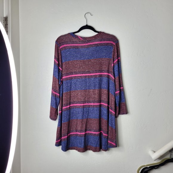 Lane Bryant Striped Long sleeve Blouse - Picture 8 of 8